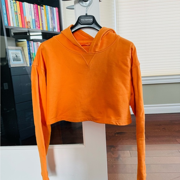 Bright 🍊 Lulu Cropped Hoodie - Picture 2 of 3